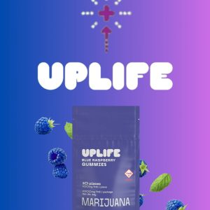 Uplife Blue Raspberry Gummies 1000mg