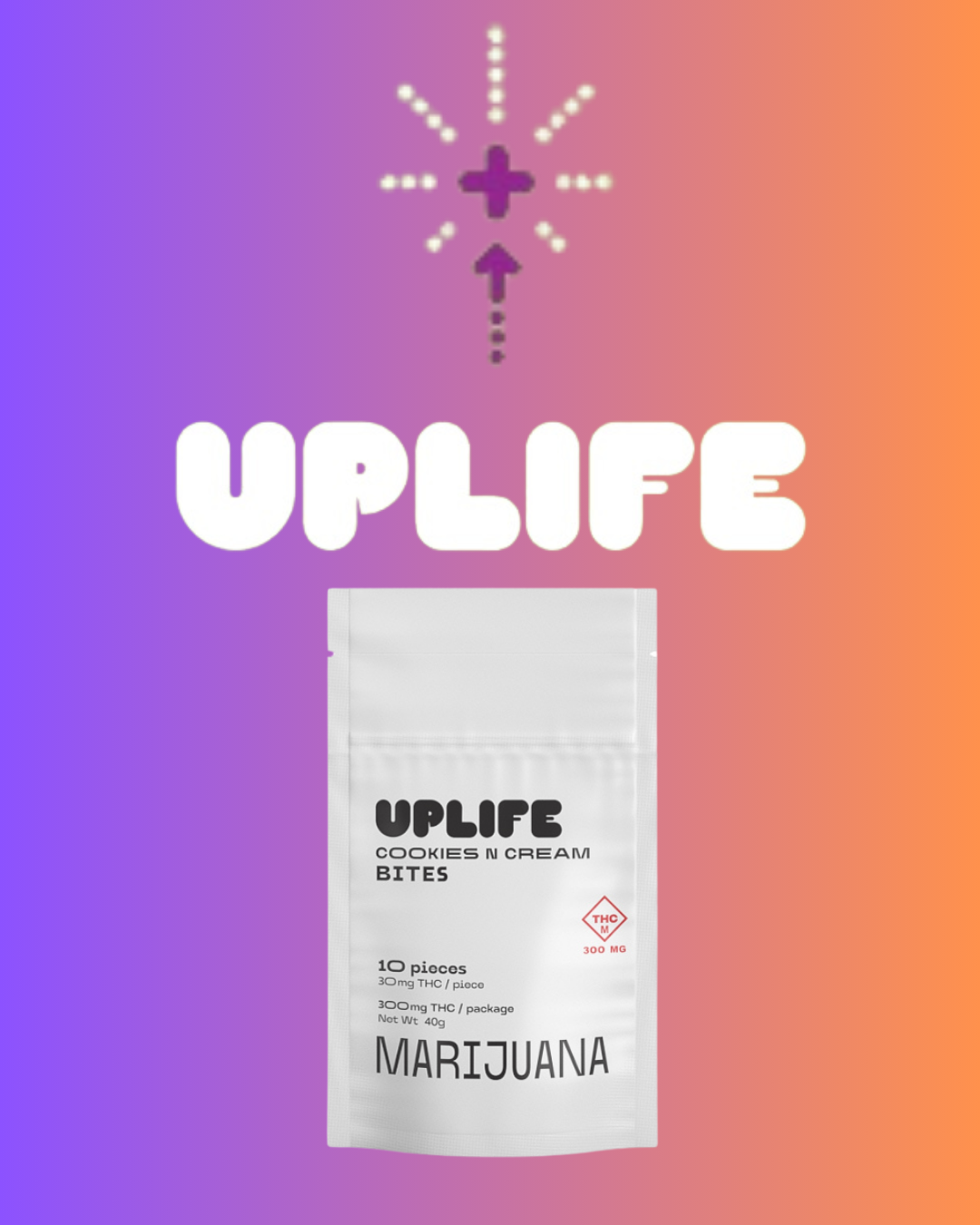 Uplife Cookies n Cream Bites 300mg